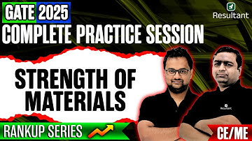 Strength of Materials: Practice Questions For GATE 2025 ✍️ | Top SOM Questions | CE/ME🔥
