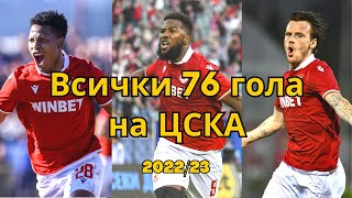 Всички 76 гола на ЦСКА | сезон 2022/23