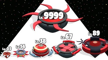 Spinner Merge Master Fight - Level Up Spinner Max Level Gameplay