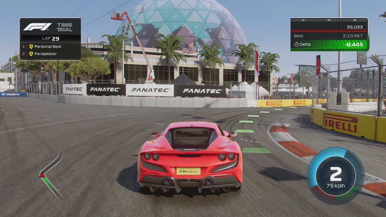 F1 23 Las Vegas Street Circuit Supercar Gameplay (New Track) YouTube
