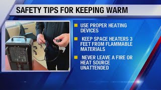 Safety tips for keeping warm