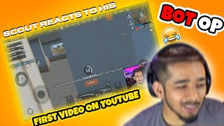 @sc0ut Reacts To His Channel's FIRST EVER Video On YouTube | SCOUT's REACTION Was INSANE!!