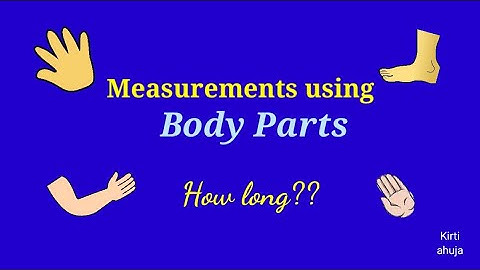 Measurement using body parts | Class 2 Maths | Handspan cubit fingers footspan