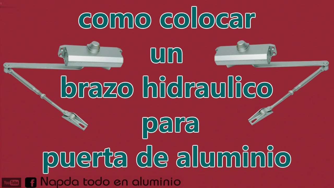 como poner un brazo hidraulico - YouTube