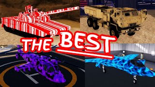 The BEST vehicles from every section - War Tycoon