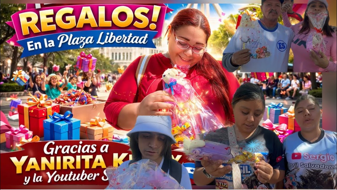 Mira lluvia de regalo 🎁 en la plaza libertad  #youtube #baile #humor #cumbia 