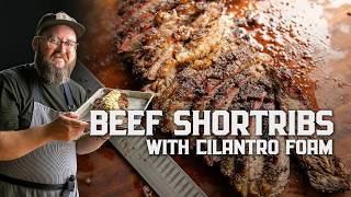 Smoked Beef Short Ribs With Chipotle Foam Better Bbq At Home