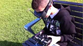 Hobby King Mini Skywalker 840mm Successful FPV Flight - FatShark Predator 100mw FPV 5.8ghz Kit