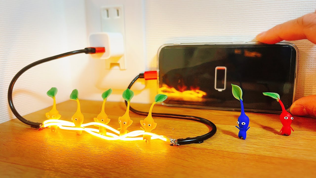 スマホを充電する黄ピクミン作ってみた〜I made Pikmin that charge mobile phone〜