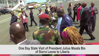 President Julius Maada Bio Of Sierra Leone, Visit To Liberia.