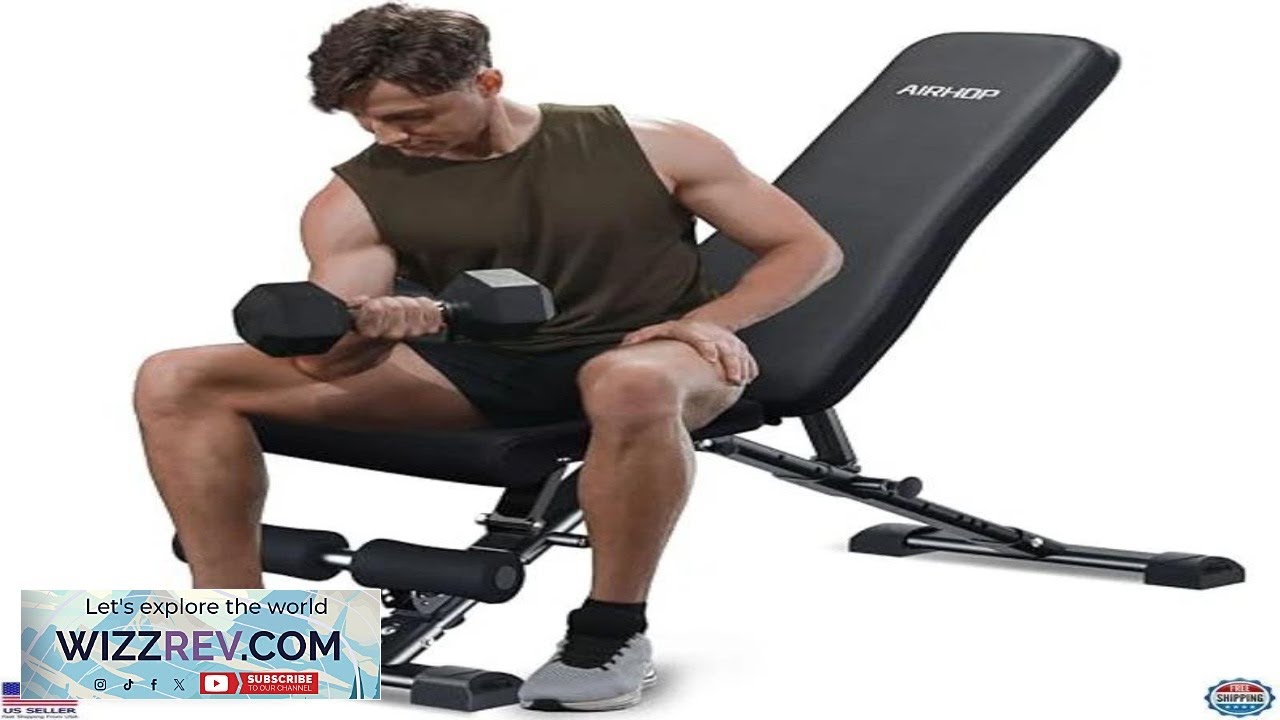 Adjustable Weight Bench for Full Body Workout Foldable Home Gym Equipment