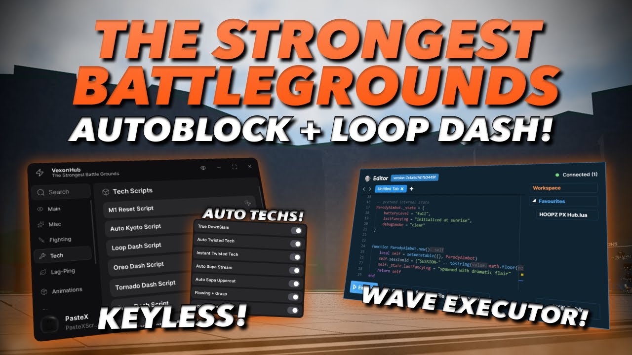 [KEYLESS] The Strongest Battlegrounds FREE Script (Auto Block, Loop ...