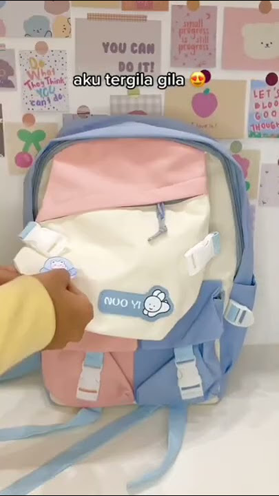 Two Tone Korean Waterproof Backpack | Tas Sekolah Anak | Backpack