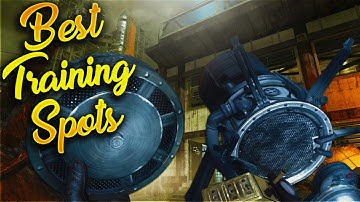 "Top 10" TRAINING AREAS IN ZOMBIES! "Top 10 Training Spots" "CoD WaW, Bo, Bo2 and Bo3 Zombies"