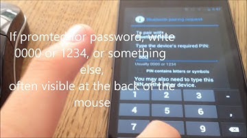 How to use a bluetooth mouse with an Android Phone