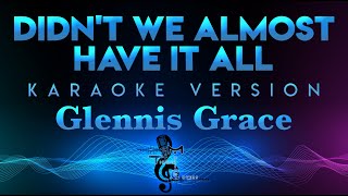 Glennis Grace - Didn't We Almost Have It All (Ladies of Soul Performance) KARAOKE || Whitney Houston