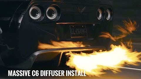How to Install a Carbon Creations C6 Corvette diffuser.