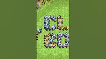 Personal Name Base Design In Clash of clans | Get Yours Now |#clashofclans #youtubeshorts #coc