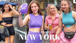 NEW YORK CITY 4K - Summer Walk Tour Manhattan  14 street ,Little Island Park and Chelsea Market ,NYC