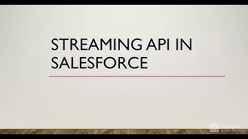 Streaming API in Salesforce | Demo of PushTopic