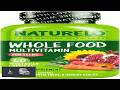 NATURELO Multivitamins for Teenage Girls Boys 60 Capsules Whole Food Multivitamin
