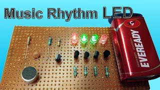 Music Rhythm LED Flash light using Microphone DANCING LEDs VU meter