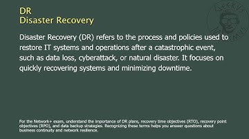 DR - Disaster Recovery