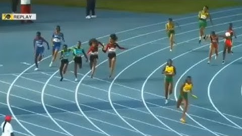 Wow Jamaica Destroyed the field in women 4x100m relay final 