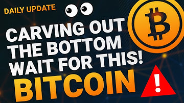 CARVING OUT THE BOTTOM WAIT FOR THIS!!! - BTC PRICE PREDICTION - BITCOIN ANALYSIS!
