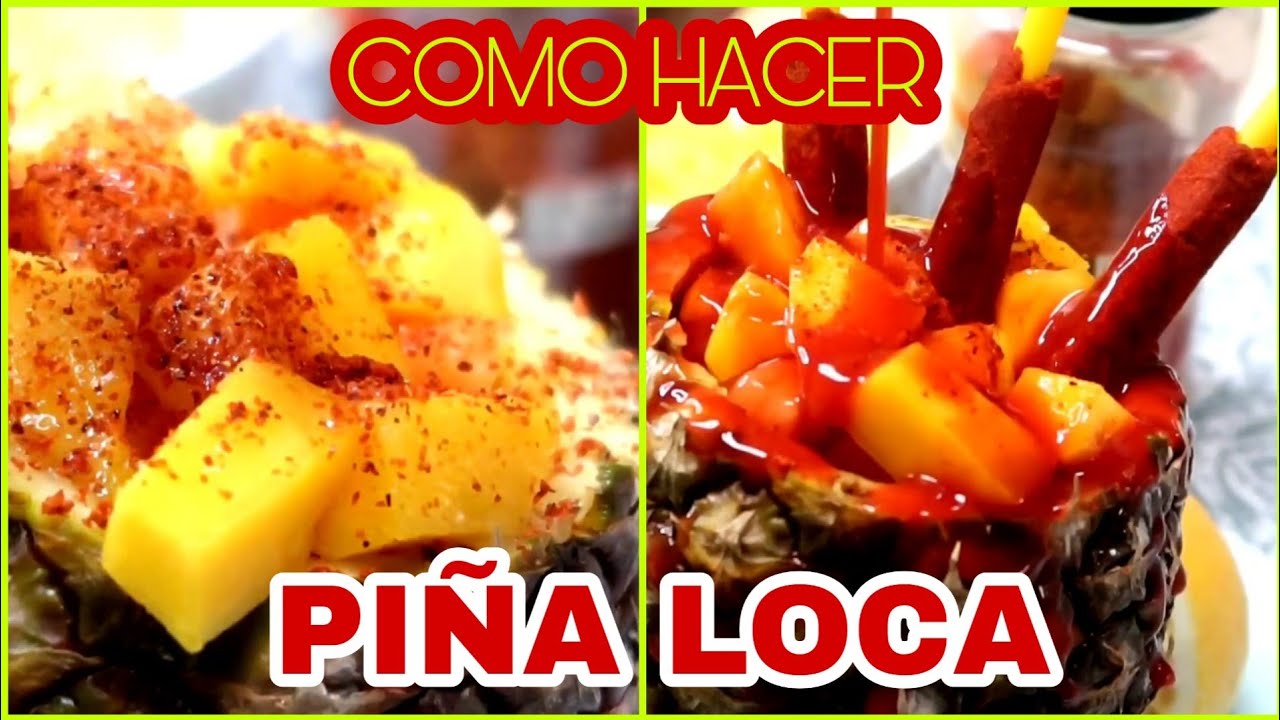 HACER UNA PIÑA LOCA CON FRUTAS🍍 YouTube