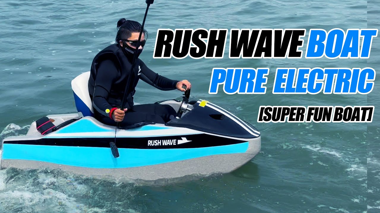 RUSH WAVE Boat electric boat jet ski mini#rushwave #miniboat #surfboard