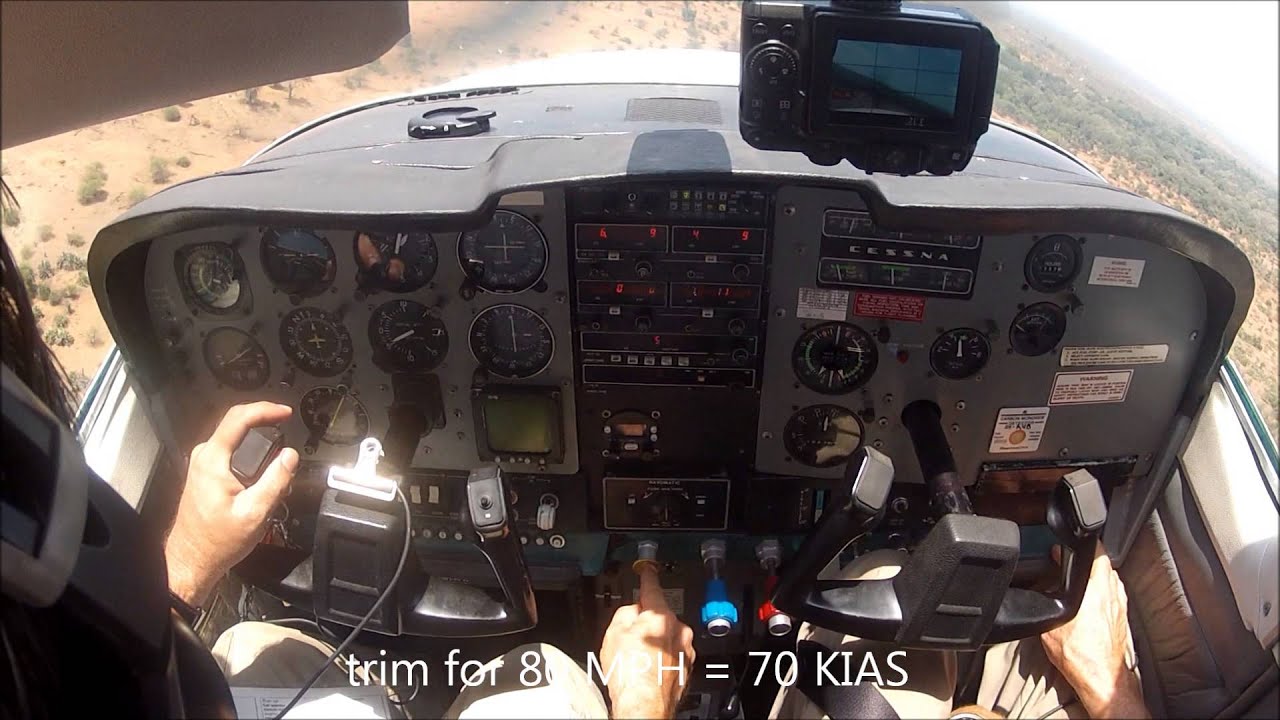 Bush Airstrip Landing in South Africa