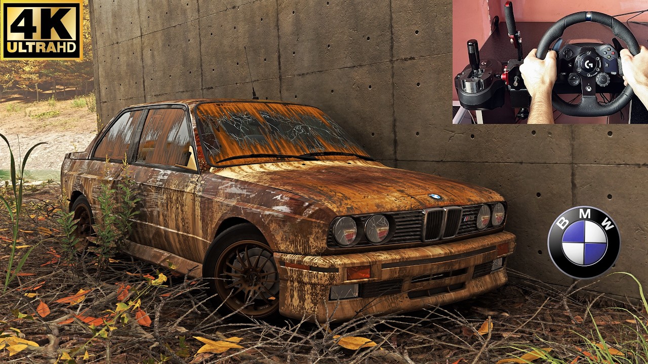 Rebuilding BMW E30 M3 | FORZA HORIZON 6 Steering Wheel Gameplay