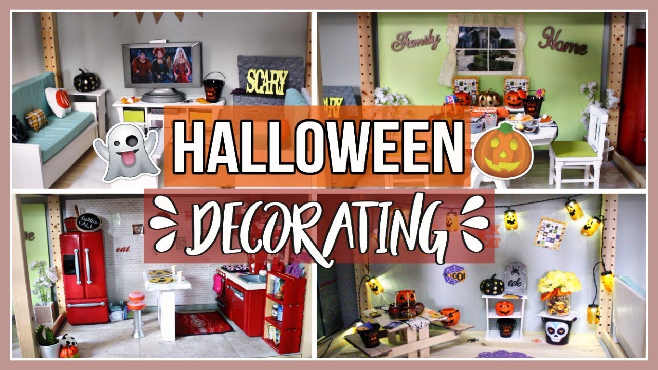 Decorating My Dollhouse Vlog Halloween And Fall Dollhouse Decorating