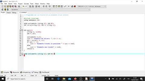 Ricerca sequenziale in un vettore