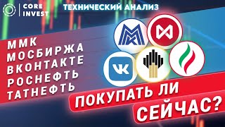 Волновой анализ акций. Прогноз! ММК, Мосбиржа, VK, Роснефть, Татнефть