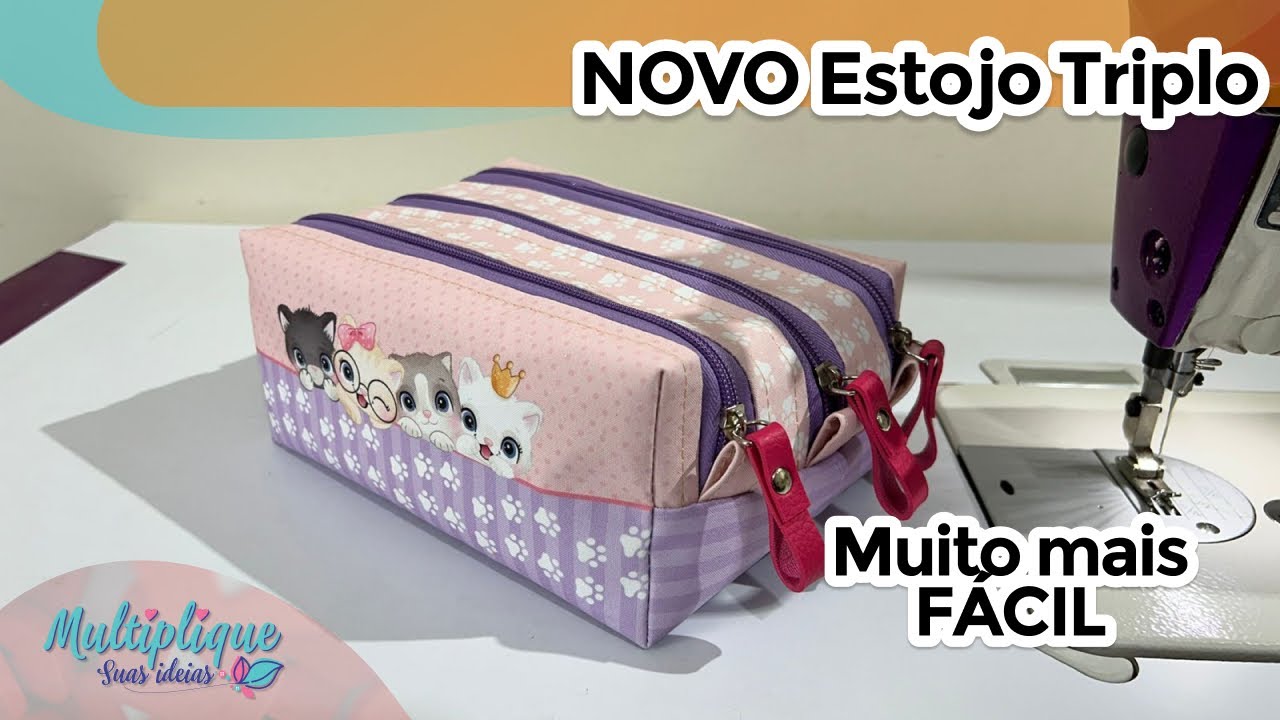 Novo Estojo Triplo Caracol - MUITO MAIS FÁCIL