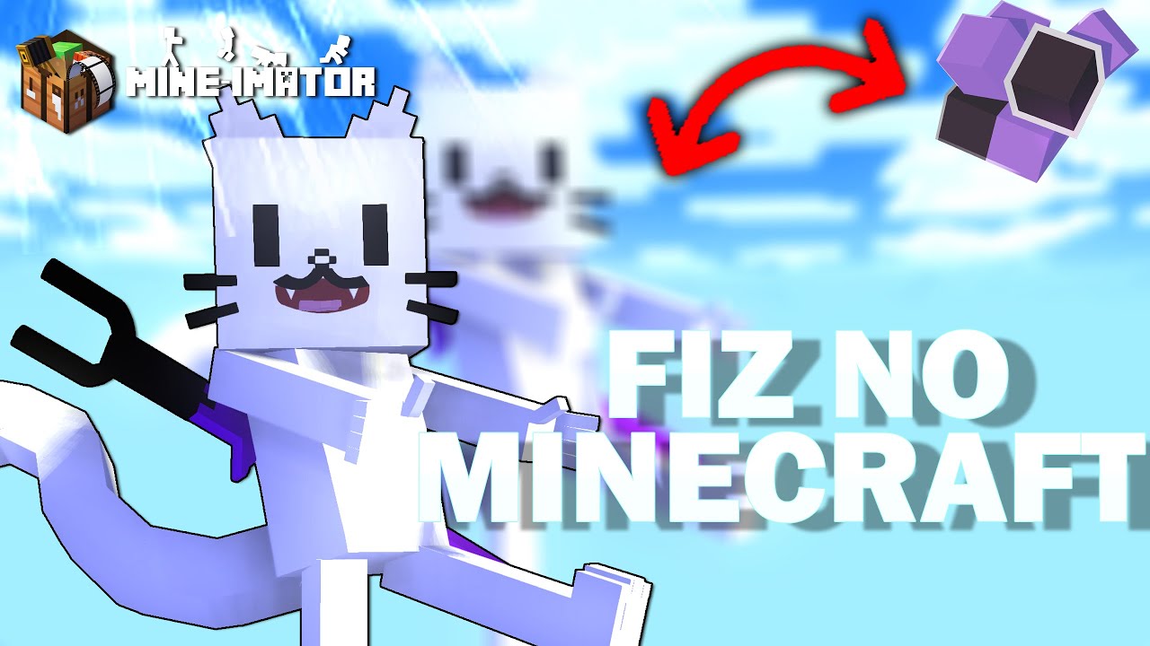 Criei o modelo 3D da Skin Minecraft do Hu3Cat no ModelBench