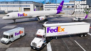 FedEx Transporting COVID-19 Vaccine To Hospitals in GTA 5 screenshot 5