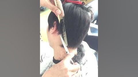 Cắt tóc nam bằng kéo cơ bản