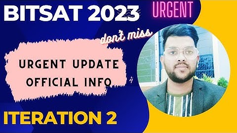 BITSAT Counselling urgent Official update ✅ | Urgent for next iteration #counselling #bitsat2023