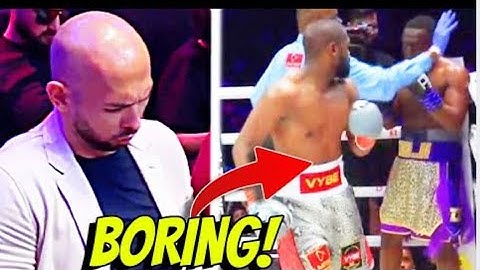 Andrew Tate playing chess in Deji and Mayweather fight