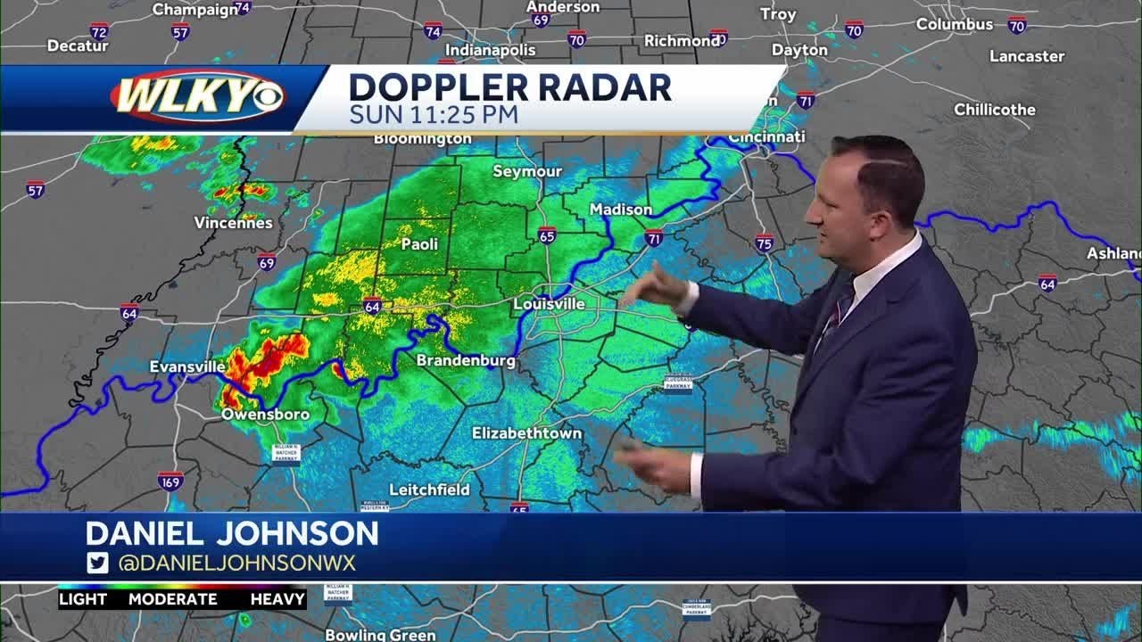 Scattered showers and storms tonight and Monday - YouTube