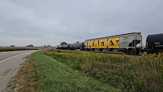 CN M338 with IC SD70s leading  Waterloo & Independence Iowa 9-22-23