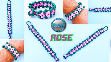 How to make Paracord Bracelet Rose Flower