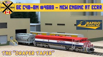 Rapido Trains - N Scale - BC Rail - GE C40-8M - Draper Taper - DCC Sound - New Engine At Eagle Creek