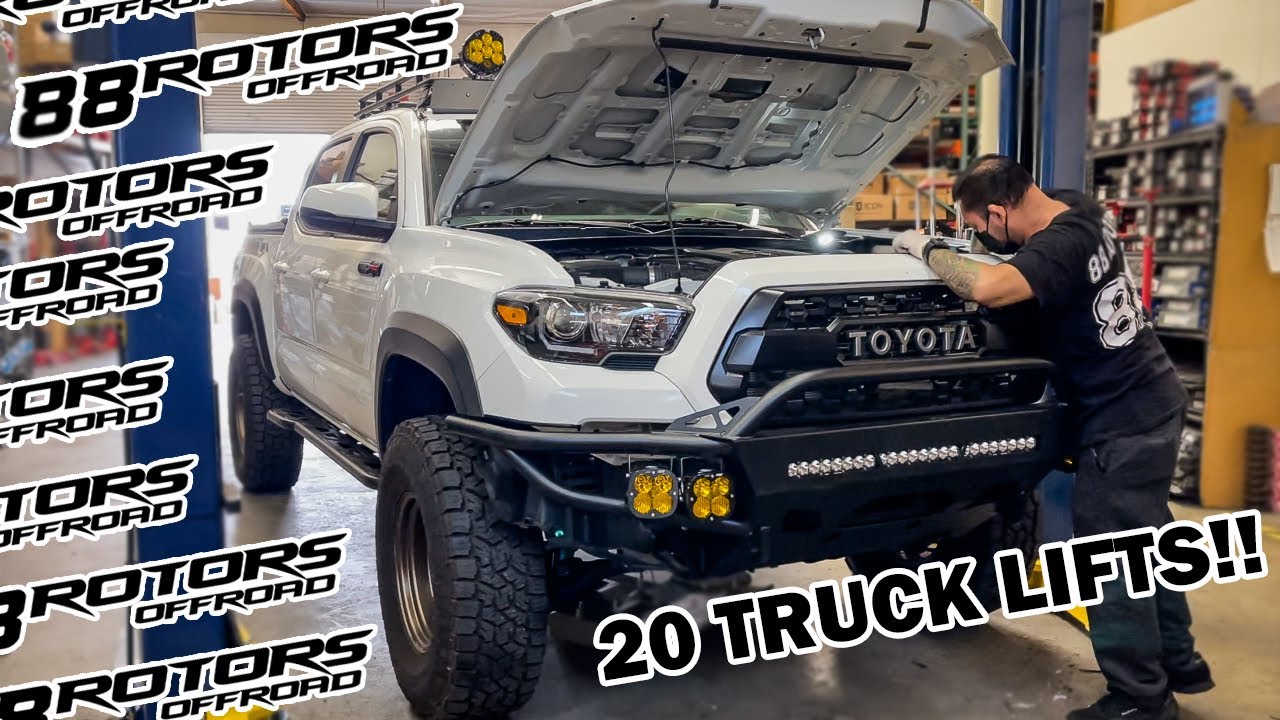 88ROTORS OFFROAD LIFTING 20 TOYOTA TRUCKS AND JEEPS! - YouTube