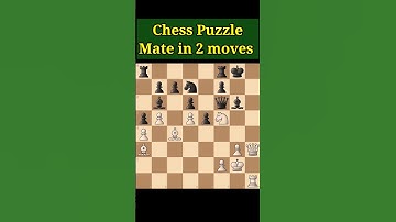 Chess Puzzle Mate in 2 moves | White to move #chess #puzzle