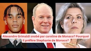 La Princesse Caroline de Monaco snobe t-elle  Alexandre Grimaldi le fils naturel du Prince Albert?