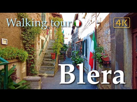 Blera (Lazio), Italy【Walking Tour】History in Subtitles - 4K